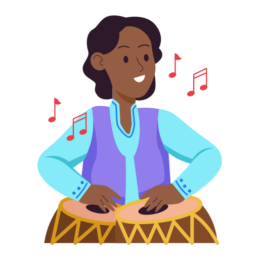 Person playing tabla